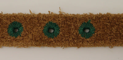 Brown Leather Logo Belt