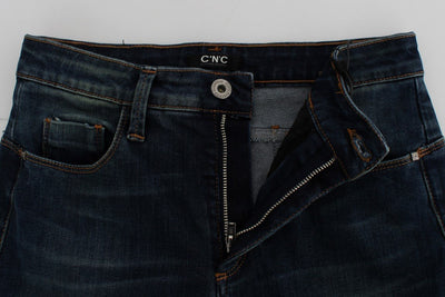 Blue straight leg jeans