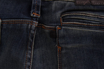 Blue straight leg jeans
