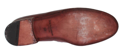 Bordeaux Leather Loafers Shoes