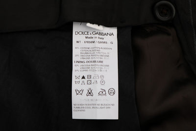 Brown Striped Cotton Dress Formal Pants