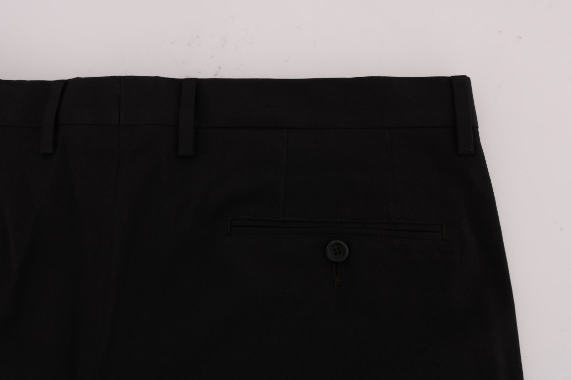 Brown Striped Dress Formal Pants