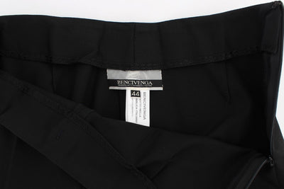 Black Cotton Stretch Suit