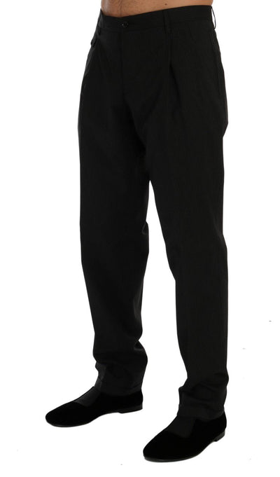 Black Striped Dress Formal Pants