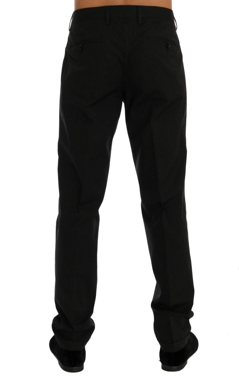 Black Striped Dress Formal Pants