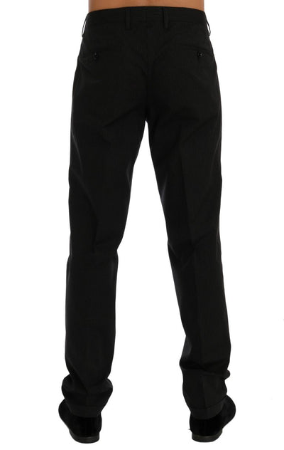 Black Striped Dress Formal Pants