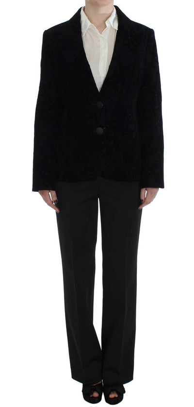 Black Lace Stretch Suit