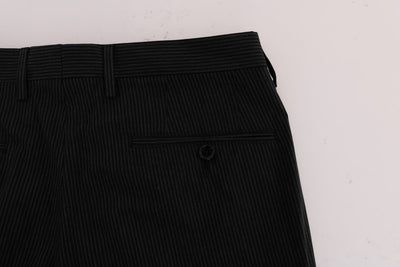 Black Striped Dress Formal Pants