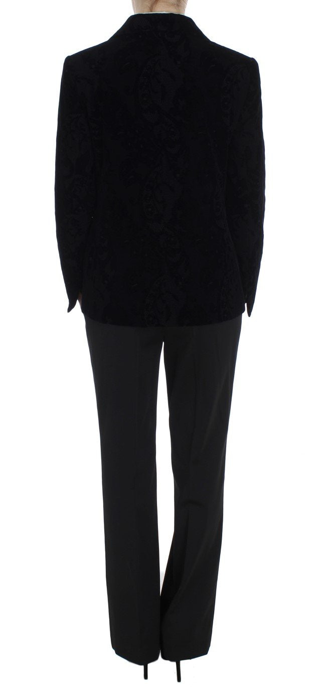 Black Lace Stretch Suit