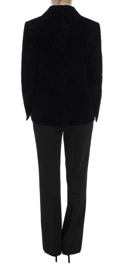 Black Lace Stretch Suit