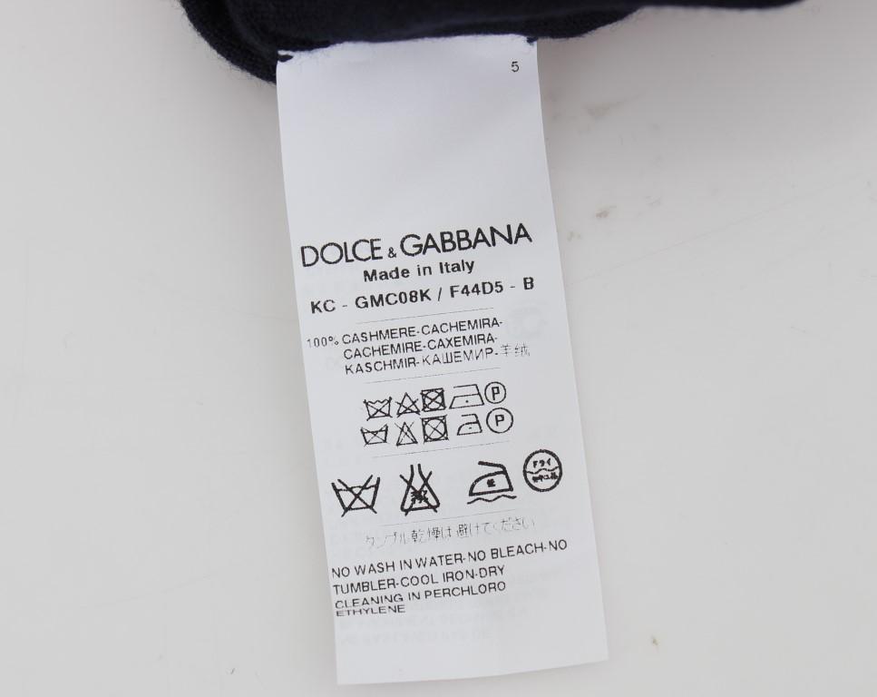 Blue Cashmere Button Cardigan Sweater