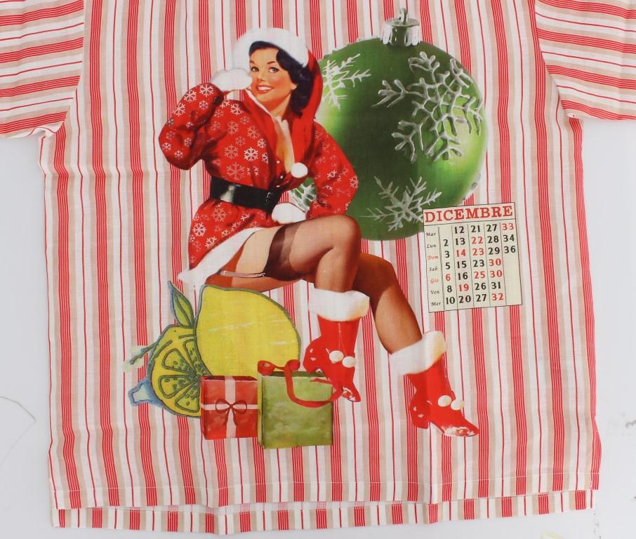 Red And White Striped DICEMBRE T-Shirt