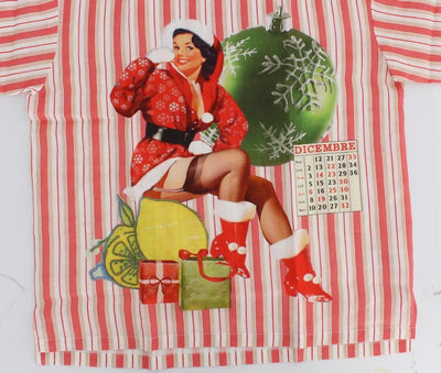 Red And White Striped DICEMBRE T-Shirt