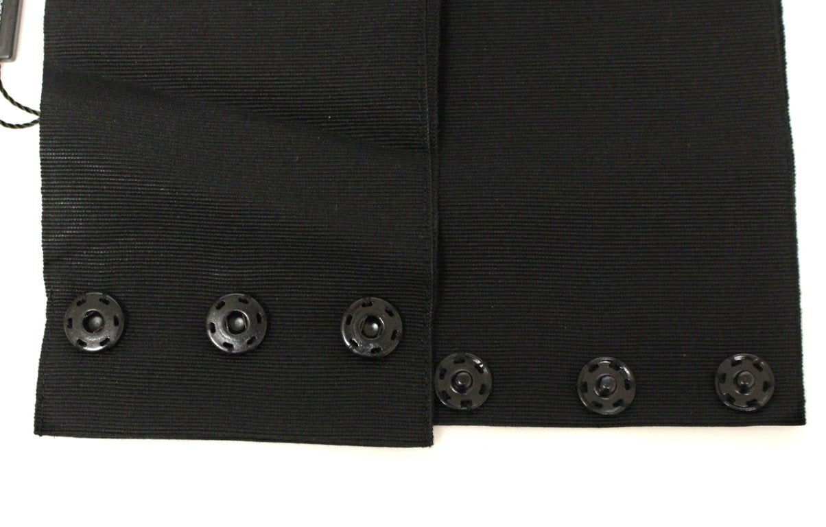 Black Crystal Brass Wide Waist Runway Belt