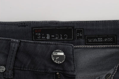 Blue Cotton Stretch Slim Fit Jeans