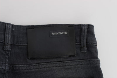 Blue Cotton Stretch Slim Fit Jeans