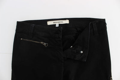 Black Cotton Slim Fit Stretch Jeans
