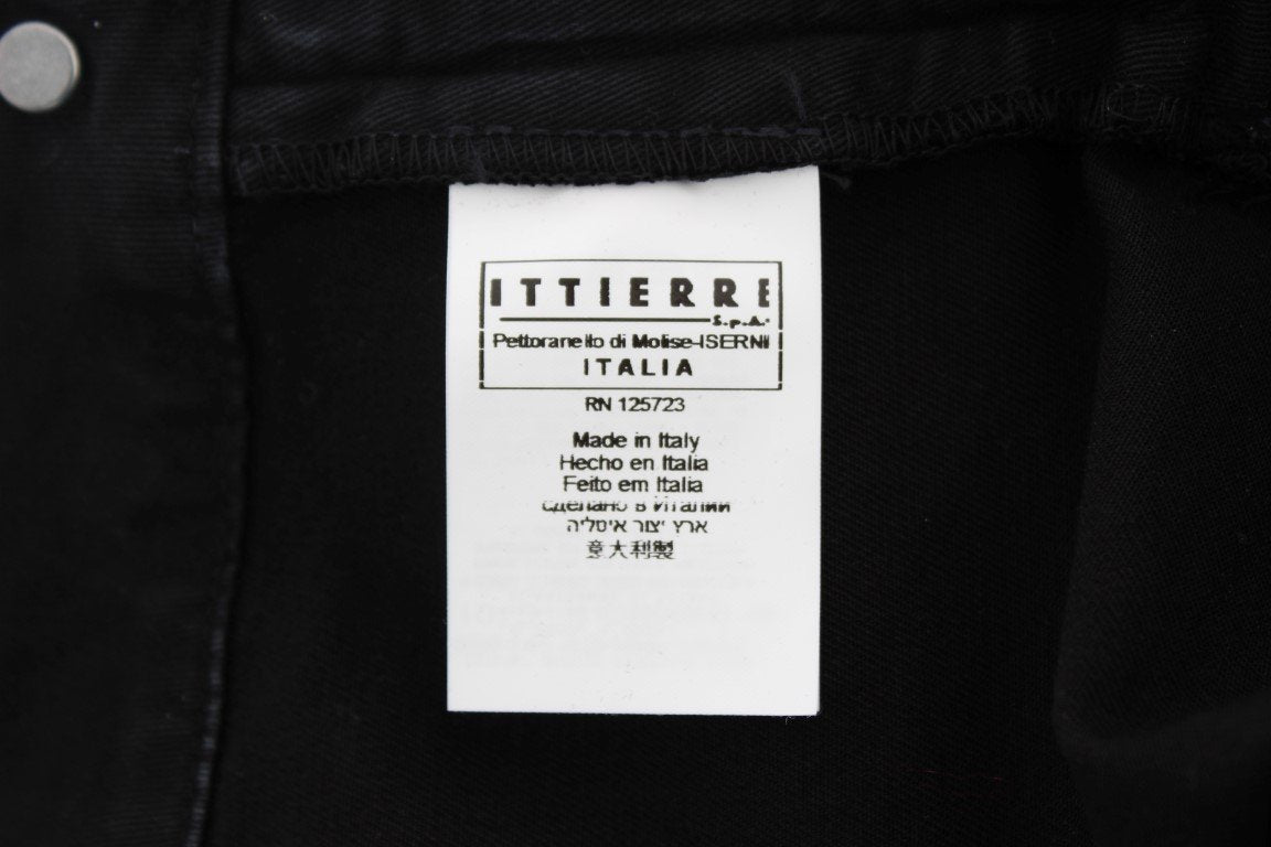 Black Cotton Slim Fit Stretch Jeans
