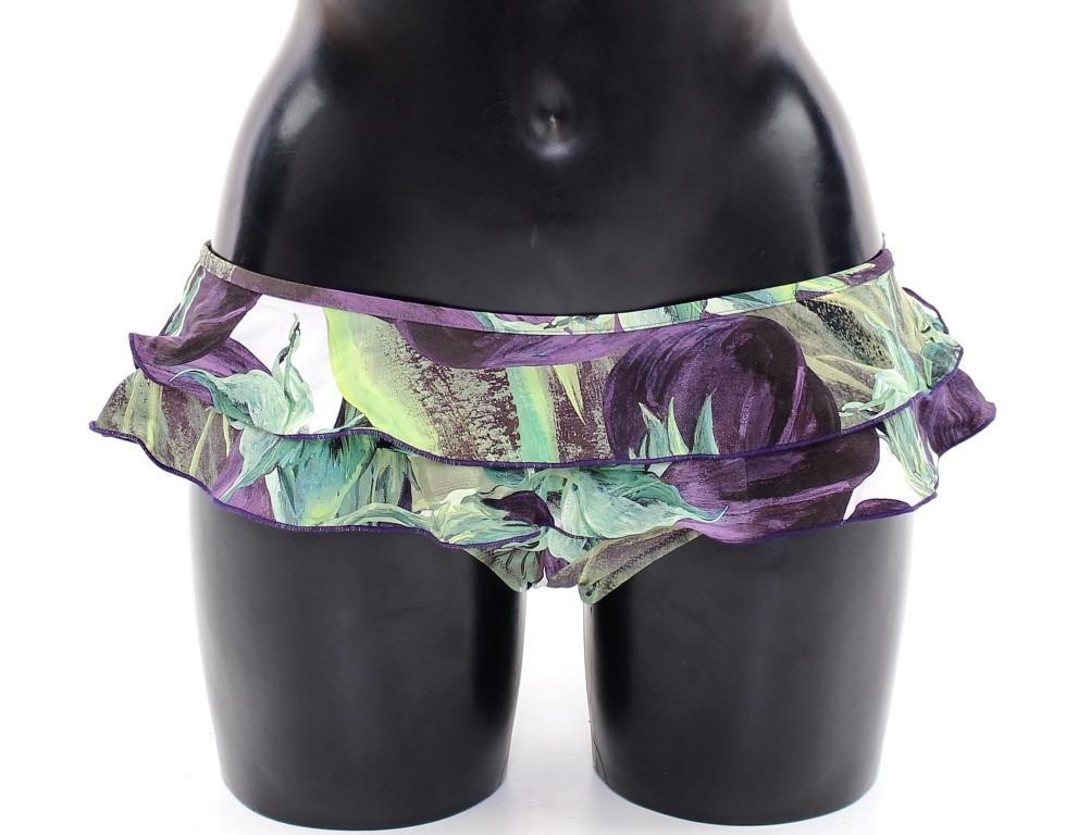 Aubergine Bikini Bottom Logo Swimwear Beachwear