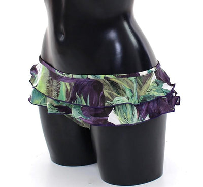 Aubergine Bikini Bottom Logo Swimwear Beachwear