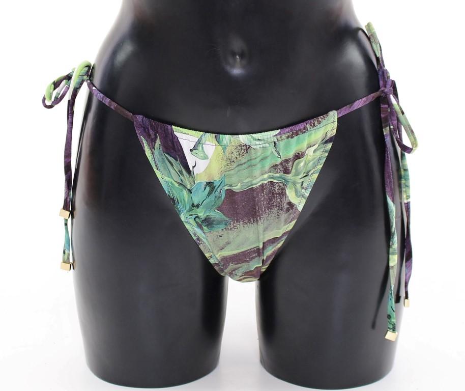 Aubergine Bikini Bottom Logo Swimwear Beachwear