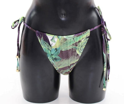 Aubergine Bikini Bottom Logo Swimwear Beachwear