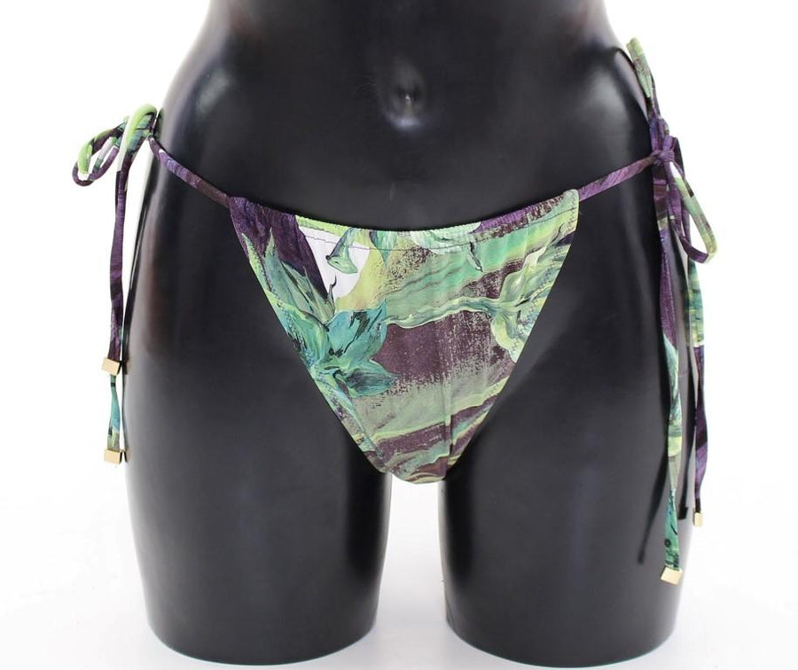 Aubergine Bikini Bottom Logo Swimwear Beachwear