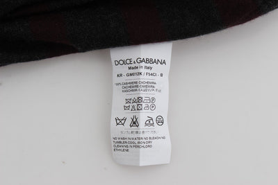 Bordeaux Gray Cashmere Pullover Sweater