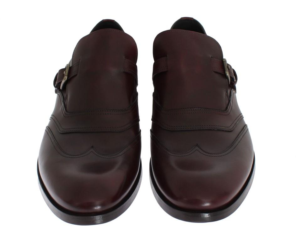 Bordeaux Leather Wingtip Loafers
