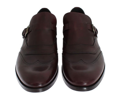 Bordeaux Leather Wingtip Loafers