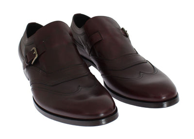 Bordeaux Leather Wingtip Loafers