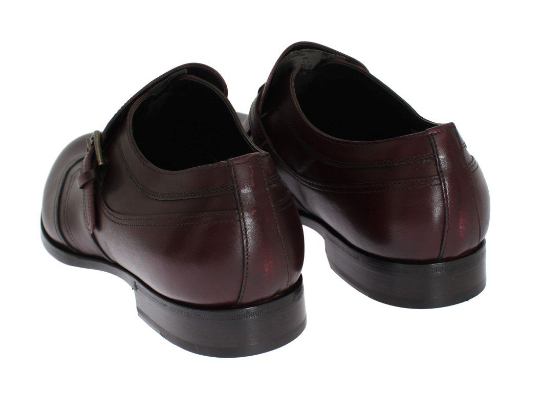 Bordeaux Leather Wingtip Loafers