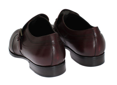 Bordeaux Leather Wingtip Loafers
