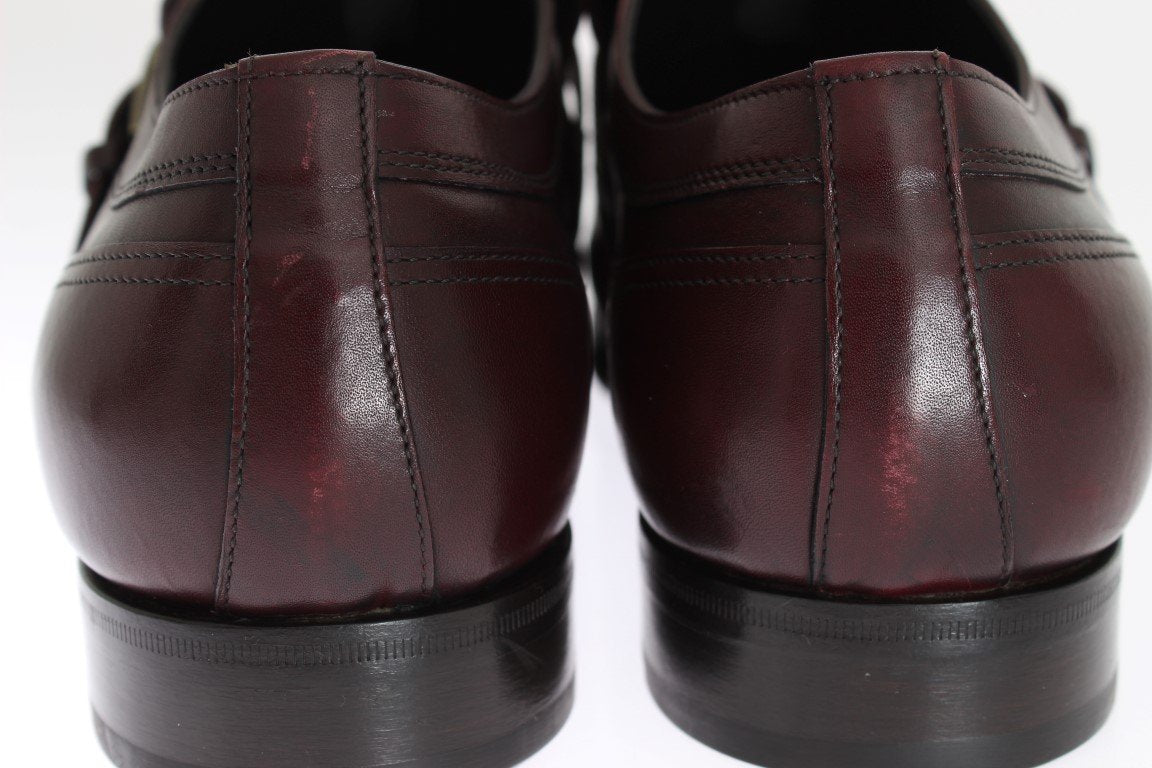 Bordeaux Leather Wingtip Loafers
