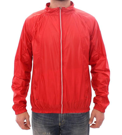 Red Sport Gym Windbreaker Jacket