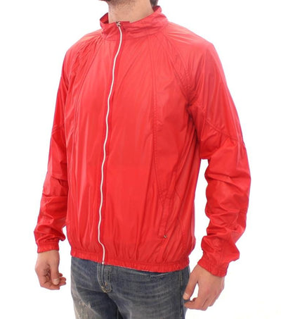 Red Sport Gym Windbreaker Jacket