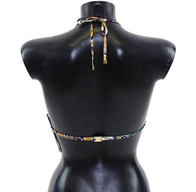 Multicolor Mosaic Bikini Top Bra Swimwear