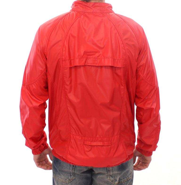 Red Sport Gym Windbreaker Jacket