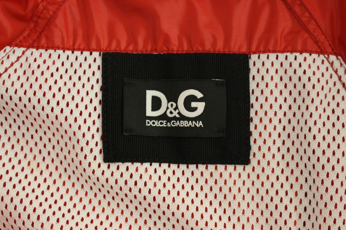 Red Sport Gym Windbreaker Jacket