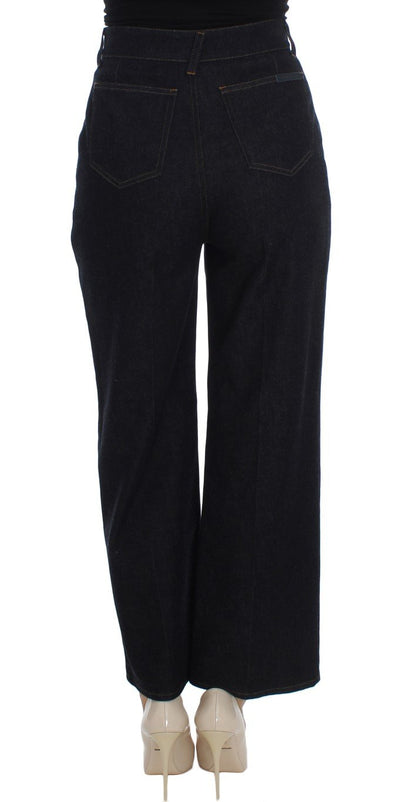 Blue Stretch Flare High Waist Jeans
