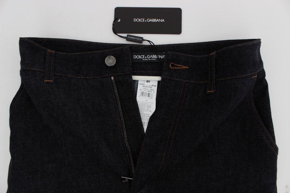 Blue Stretch Flare High Waist Jeans