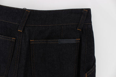 Blue Stretch Flare High Waist Jeans
