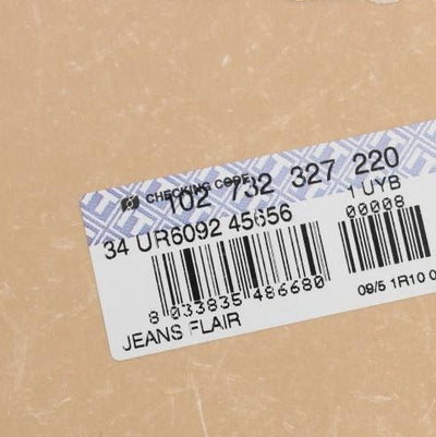 Blue Wash Cotton Blend Slim Fit Bootcut Jeans