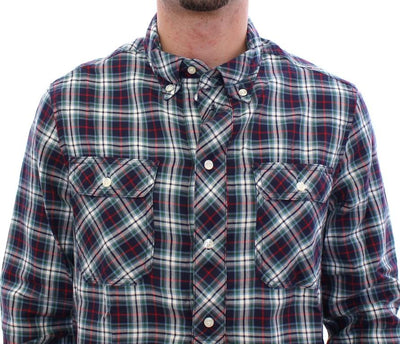 Multicolor Checkered Button Casual Shirt