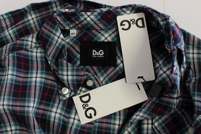 Multicolor Checkered Button Casual Shirt
