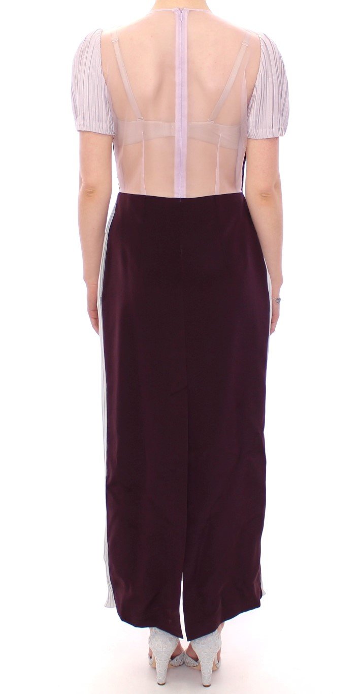 Purple Lavender Gown Maxi Silk Long Dress