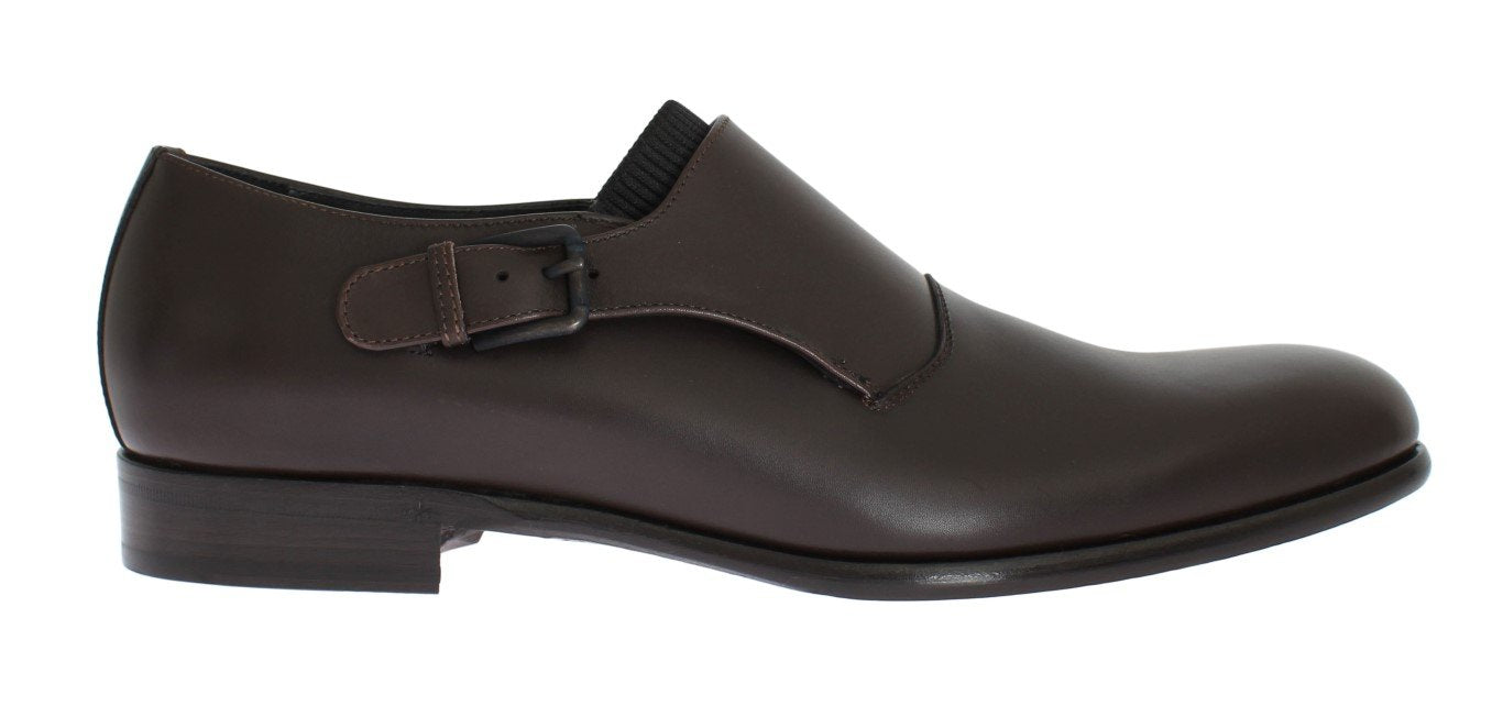 Brown Leather Loafers Shoes