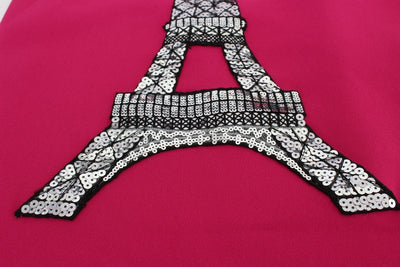 Pink Stretch PARIS Knee Length Gown Dress