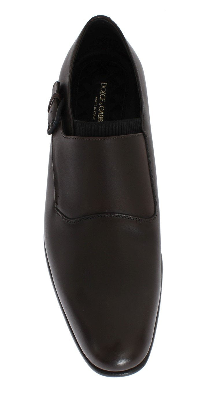 Brown Leather Loafers Shoes