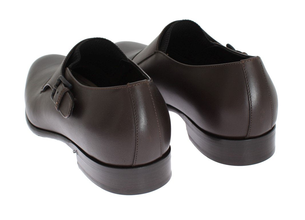Brown Leather Loafers Shoes